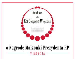 Plakat informacyjny - napis Konkurs dla Kół Gospodyń Wiejskich