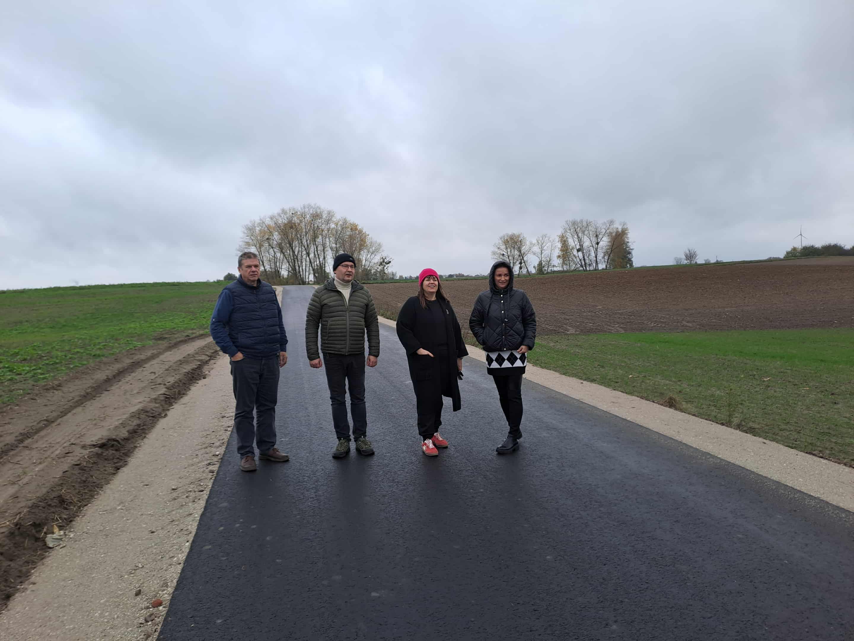 Odbiór zadania pn. "Przebudowa drogi gminnej nr 110226 C w miejscowości Sokoligóra"