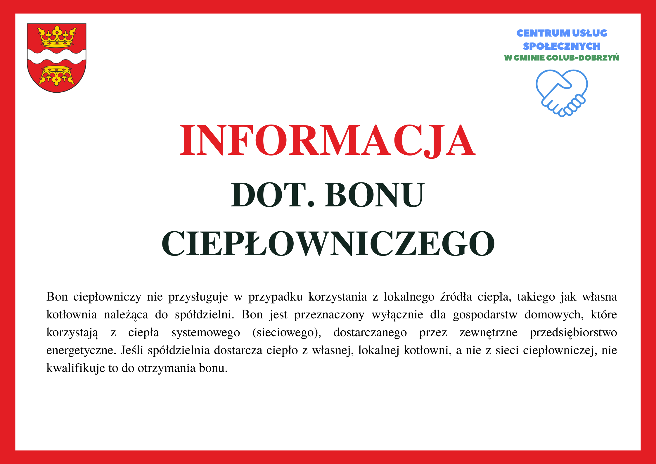 Bon ciepłowniczy - ważne informacje