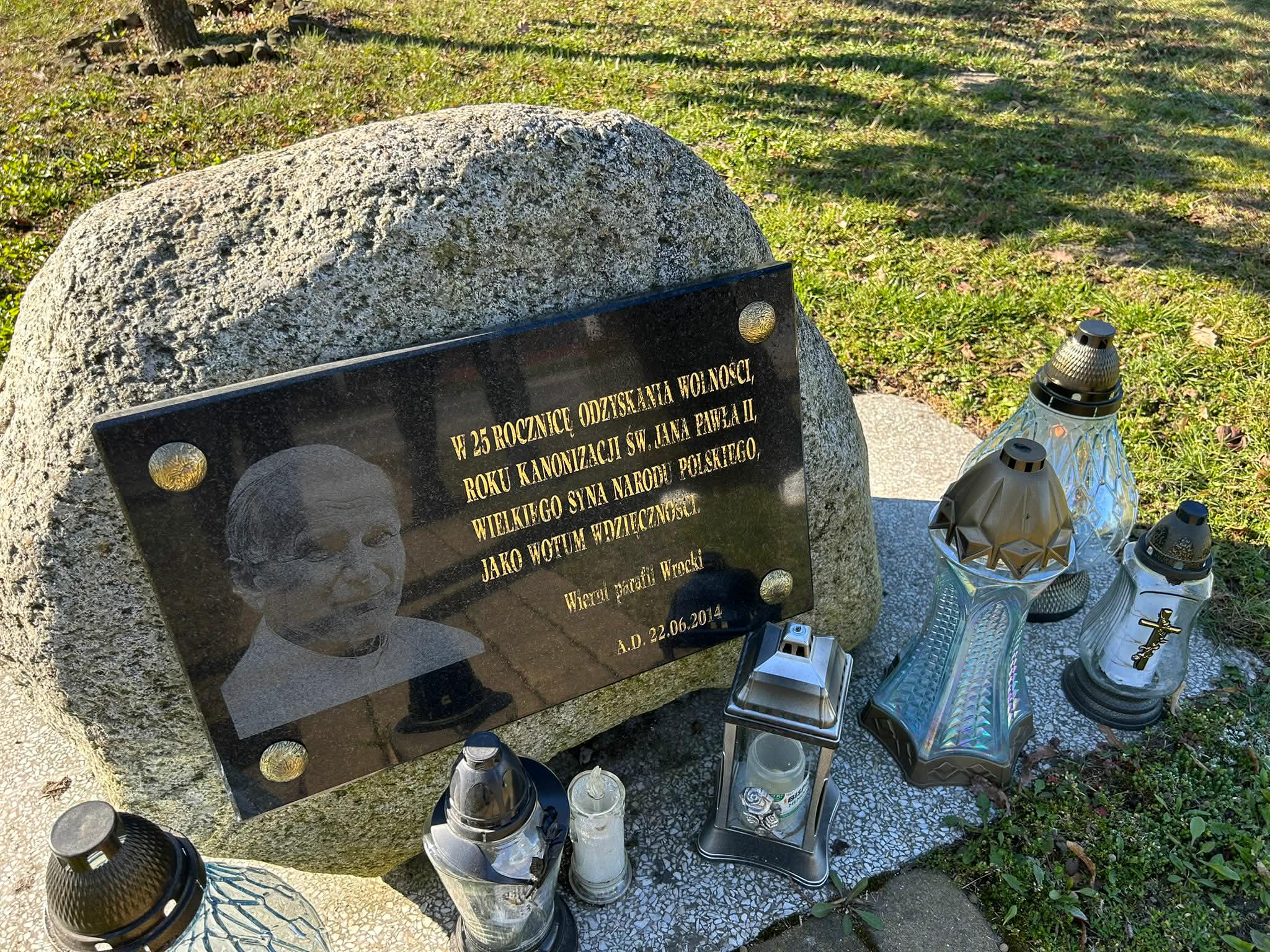 Tablica upamiętniająca Jana Pawła II