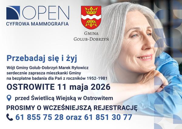 Bezpłatne badania mammograficzne