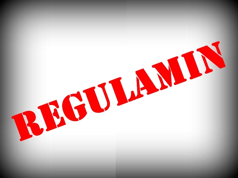 Napis "REGULAMIN"